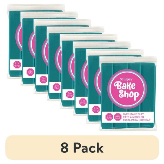 (8 pack) Sculpey Bake Shop 2 oz Oven Bake Polymer Clay Turquoise