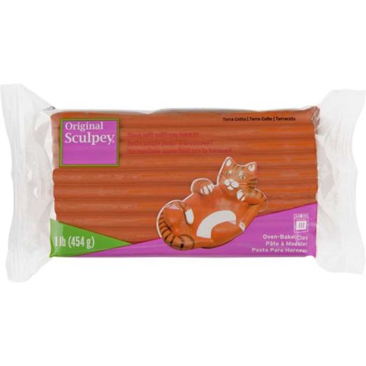 Original Sculpey Oven-Bake Clay, 1 lb., Terra-Cotta