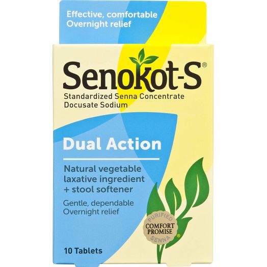Senokot-S Tablets, 10 Ct