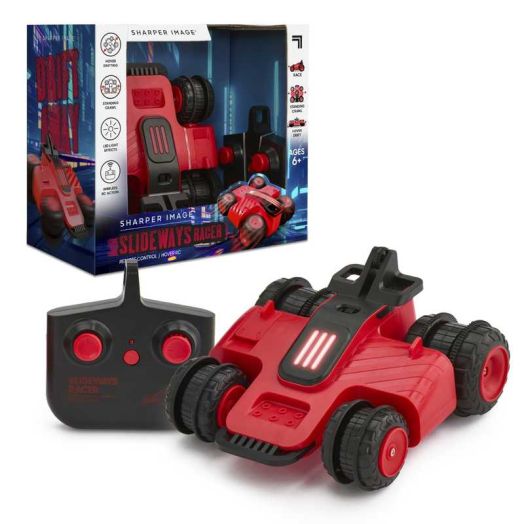 Sharper Image Sideslider Stunt RC Car with 3 Driving Modes, 90-Degree Wheel Rotation, LED Lights, 2.4 GHz Remote Control, Age 6+