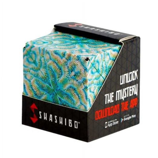 SHASHIBO Magnetic Fidget Cube That Transforms Into Over 70 Shapes, Undersea, 1 Pack