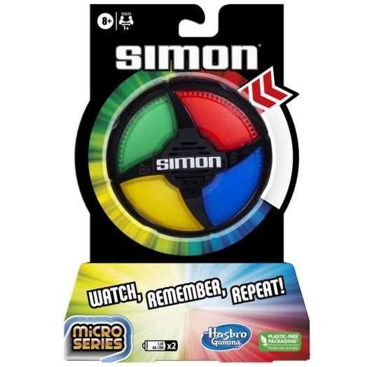 Simon Micro Series Electronic Compact Size Game, Easter Basket Stuffers for Boys and Girls, Age 8+