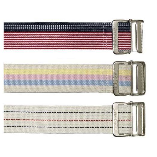 Skil-Care Pinstripe Gait Belt with Metal Buckle, 60 Inch