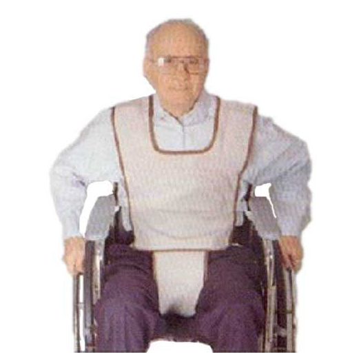 Skil-Care Slider Poncho Vest Restraint, Medium Beige