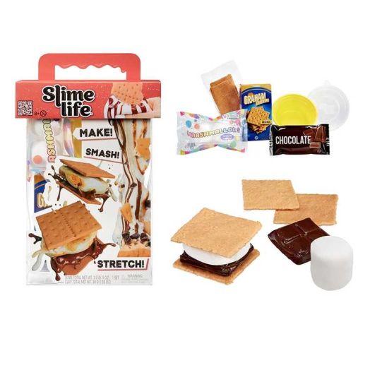 Slime Life S'mores DIY Slime Kit, Make, Smash, and Stretch Your Food Slime, Ages 8+