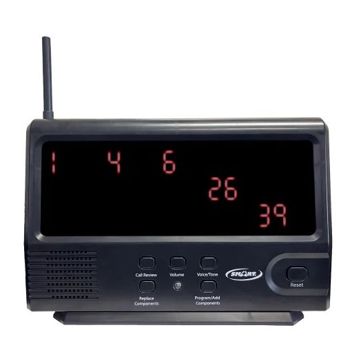 Smart Caregiver 433-PRB Caregiver Pager, Black with Reset Button and LCD Display