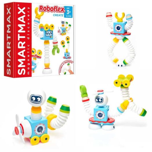 SmartMax Roboflex Magnetic Building Set for Kids - Stem Toys, Creativity, Engineering, Safety