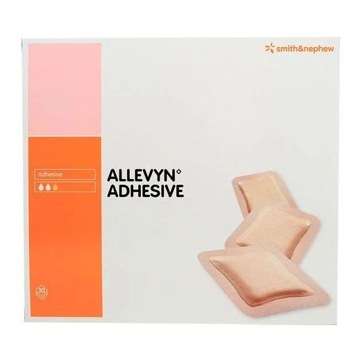 Smith & Nephew Allevyn Adhesive Hydrocellular Foam Dressing, 3 x 3 Inch (2 x 2 Inch Pad)