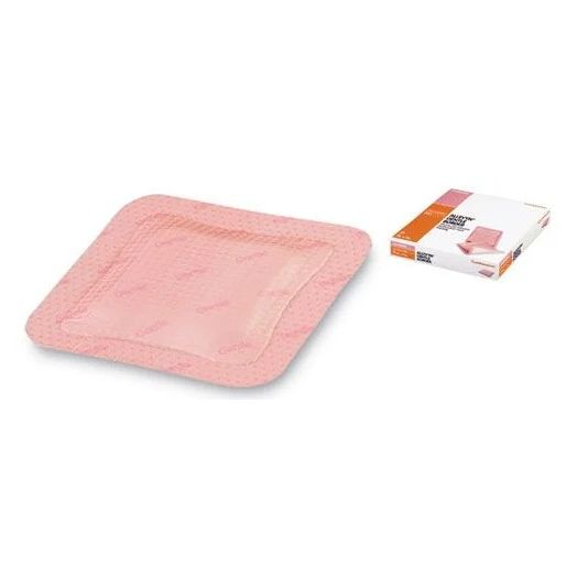 Smith & Nephew ALLEVYN Gentle Border Silicone Gel Adhesive Dressing, 5 x 5 Inch