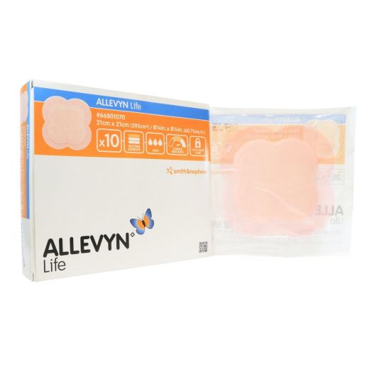 Smith & Nephew ALLEVYN Life Foam Dressing, 8-1/4 Inch x 8-1/4 Inch