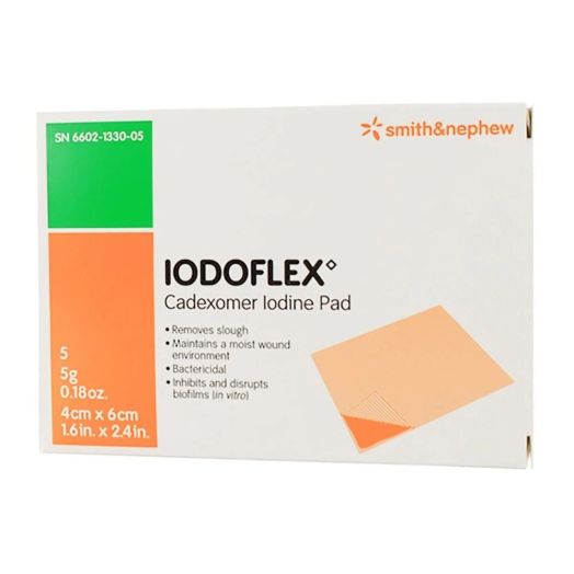 Smith & Nephew Iodoflex Cadexomer Iodine Gel Pad Dressing, 1-1/2 x 2-3/8 Inch 5 Gram
