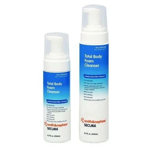 Smith & Nephew Secura Total Body Foam Cleanser, 8.5 oz Bottle