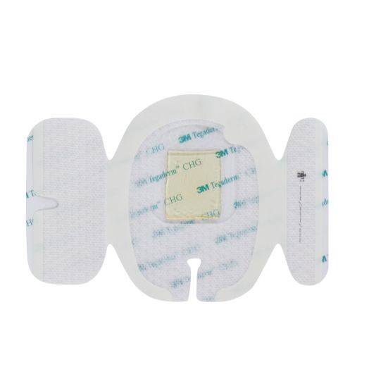 Solventum Tegaderm CHG Chlorhexidine Gluconate I.V. Securement Dressing, 3.5 x 4.5 Inch