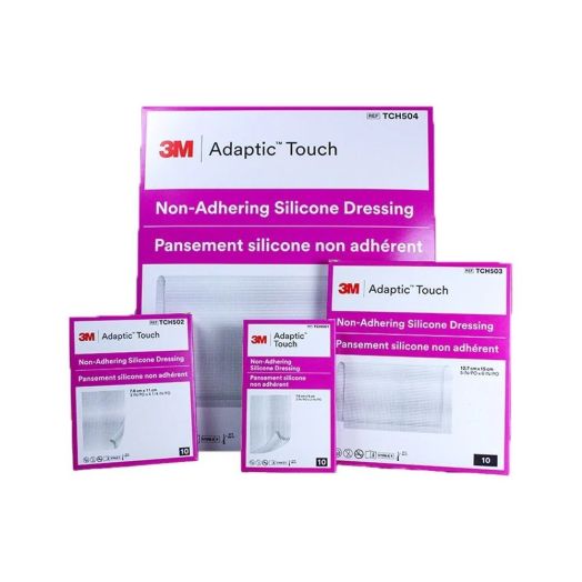 Solventum Adaptic Touch Non-Adhering Silicone Dressing, 5 x 6 Inch