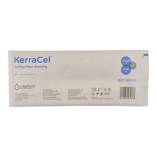 3M KerraCel Gelling Fiber Ribbon Dressing, 1/2 Inch x 18 Inch