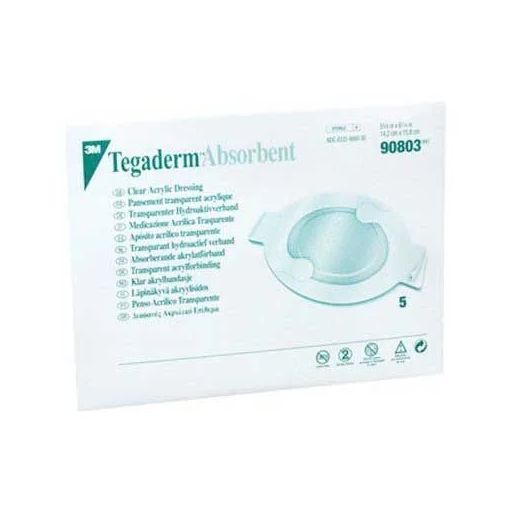 Solventum Tegaderm Absorbent Clear Acrylic Dressing, 5-5/8 X 6-1/4 Inch