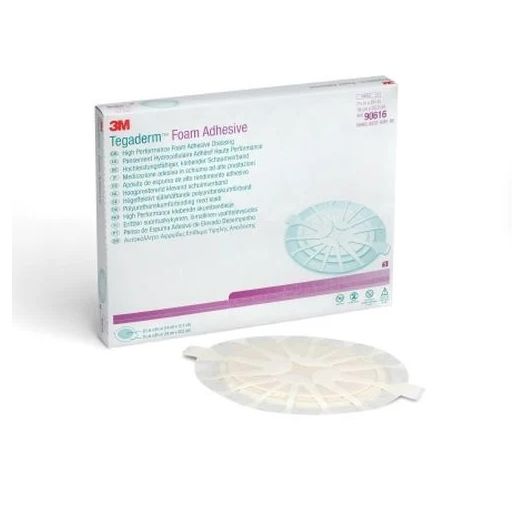 3M Tegaderm High Performance Foam Adhesive Dressing, Large Oval 8.75 x 7.5 Inch