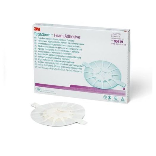 3M™ Tegaderm™ High Performance Foam Adhesive Dressing, Heel 5.5 x 5.5 Inch