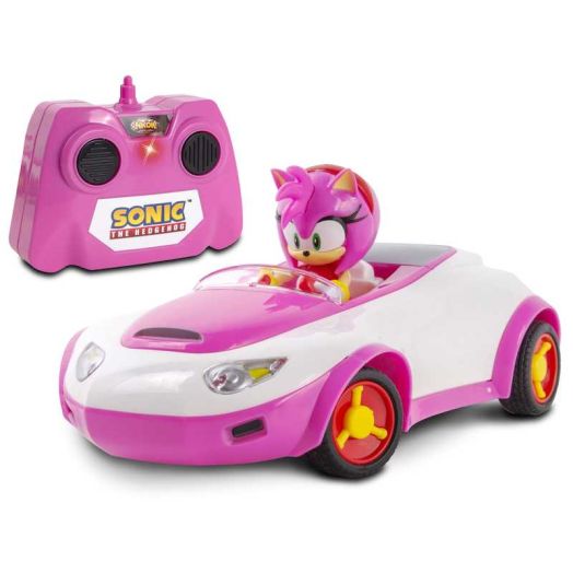 Team Sonic Racing RC: Amy Rose - NKOK (683), 1:28 Scale 2.4GHz RC Car, 6.5" Compact Design, Officially Licensed Sega Sonic The Hedgehog, Battery Powered, Transmit Up To 150', Ages 6+