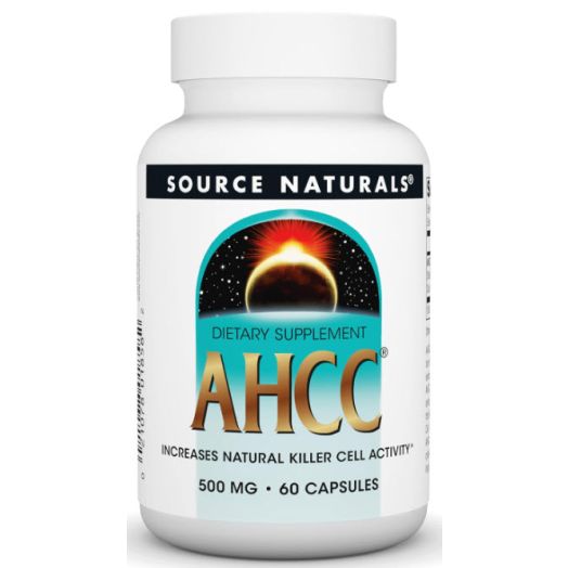 Source Naturals AHCC Capsules, 500 mg, 30+30 Capsules