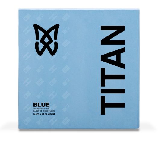 SpiderTech Therapeutic Kinesiology Tape Titan Roll, 2-Inch x 101.7 Feet Blue