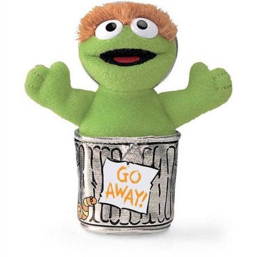 Gund Sesame Street Oscar The Grouch Beanbag, 5"