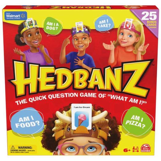 Hedbanz 2nd Edition Picture Guessing Board Game with 25 Bonus Cards Exclusive