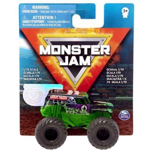 Monster Jam Grave Digger Vehicle, 1:70 Scale - (3 inches)