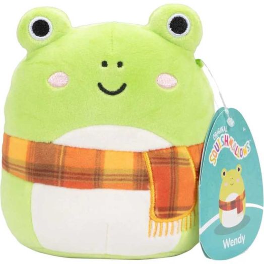Squishmallows 5" Wendy The Frog - Officially Licensed Kellytoy Plush - Collectible Soft & Squishy Mini Frog Stuffed Animal Toy - Easter Basket Gift for Kids, Girls & Boys
