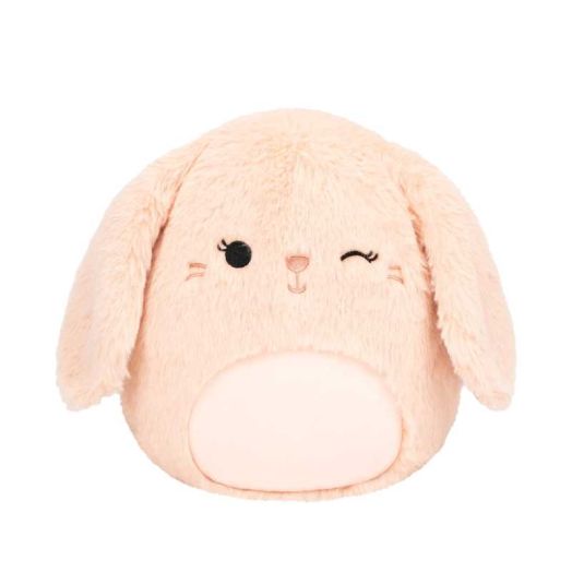 Squishmallows FuzzAMallow Official 8 inch Satine the Winking Peach Bunny - Child's Ultra Soft Plush Toy