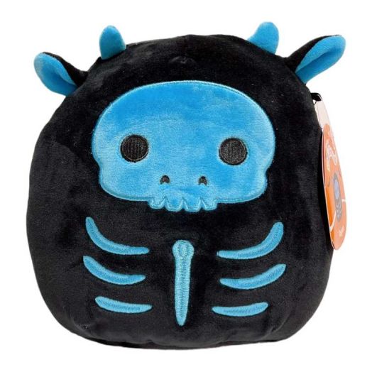 Squishmallows Halloween #3 Squad 8" Tegan the Cow Skeleton Plush Doll Super Soft