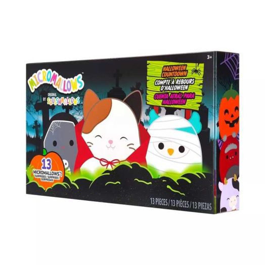 Squishmallows Micromallows Halloween Calendar Plush 13pk