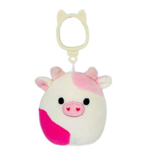 Squishmallows Original 3.5 Inch Clip Caedyn The Pink Cow With Hearts Valentine's Day 2026