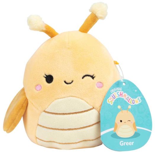 Squishmallows Original 5" Greer The Yellow Grasshopper - Officially Licensed 2026 Jazwares Little Plush- Soft and Squishy Mini Stuffed Animal Toy - Easter Basket Stuffer Gift for Kids, Girls & Boys