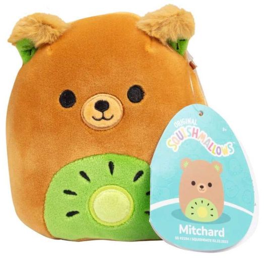 Squishmallows Original 5" Mitchard Kiwi Bear - Officially Licensed Jazwares Plush - Great Mini Easter Basket Stuffer Gift for Kids, Girls & Boys