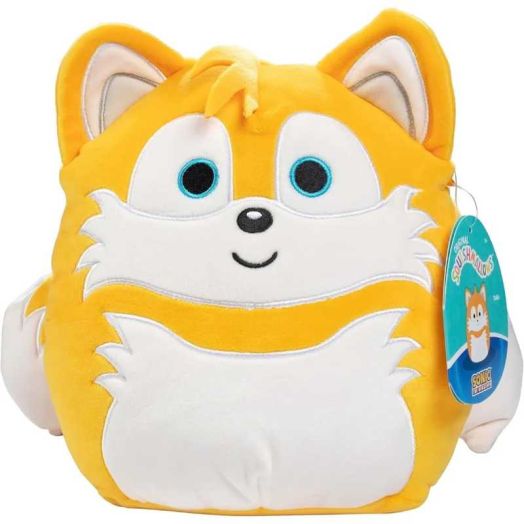Squishmallows Original 8-Inch Tails - Sonic The Hedgehog- Official Jazwares Plush - Collectible Soft & Squishy SEGA Stuffed Animal Toy - Add to Your Squad - Gift for Kids, Girls & Boys