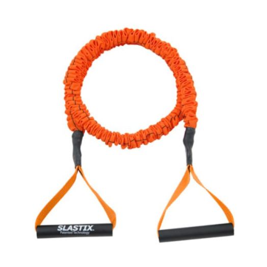 Stroops Slastix Toner Resistance Band with Textured Grip Handles, Medium Orange