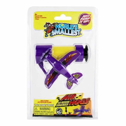 World's Smallest Air Hogs Toy Plane - Real Flying Air Pressure Miniature Aircraft