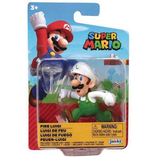 Super Mario World of Nintendo 2.5 Inch Figure | Fire Luigi