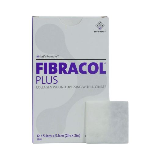Systagenix 3M Fibracol Plus Collagen Wound Dressing with Alginate, 2 x 2 Inch