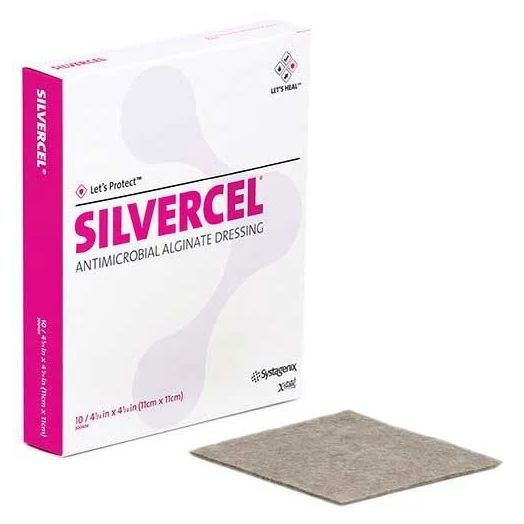 Systagenix Silvercel Non-Adherent Antimicrobial Alginate Dressing, 12 Inch Rope