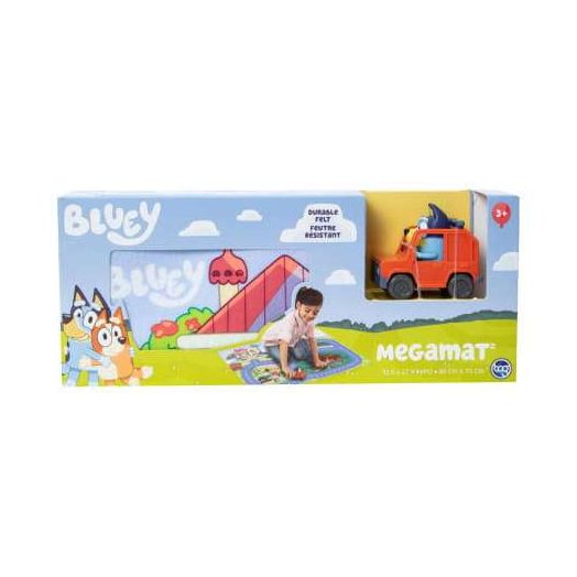 Bluey Megamat Felt Racetrack Playset 31.5in x 27.5in