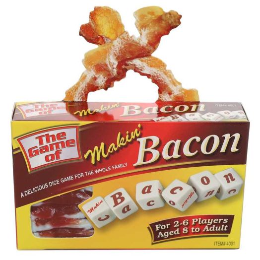 TDC Games MakinÕ Bacon Travel Dice Game, Family Game Night Set for 2 to 6 Players