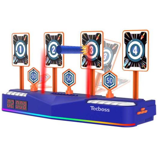 Tecboss Shooting Game Toy Electronic Shooting Targets with Scoring Auto Reset