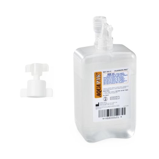 Teleflex Hudson RCI AquaPak Bubble Prefilled Humidifier Kit, 650 mL Sterile Water