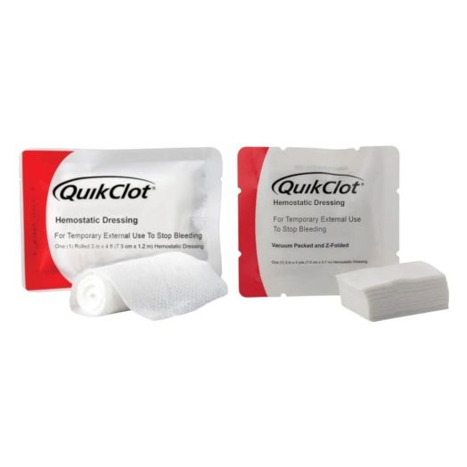 Teleflex Medical QuikClot Bleeding Control Dressing, 3 Inch x 12 Foot Z-Fold