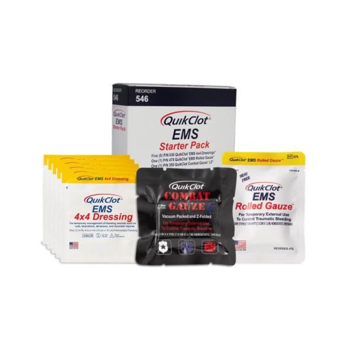 Teleflex Medical QuikClot EMS Rolled Gauze, 3 Inch x 4 Foot