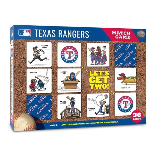 YouTheFan MLB Texas Rangers Memory Match Game