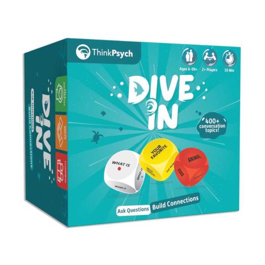 ThinkPsych Dive In - SEL Conversation Dice Game with 400+ Topics for Kids & Teens