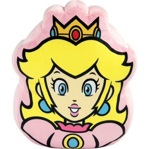 Mocchi Mocchi Princess Peach Face Plush Toy 12 Inch Soft Toy Ages 4+